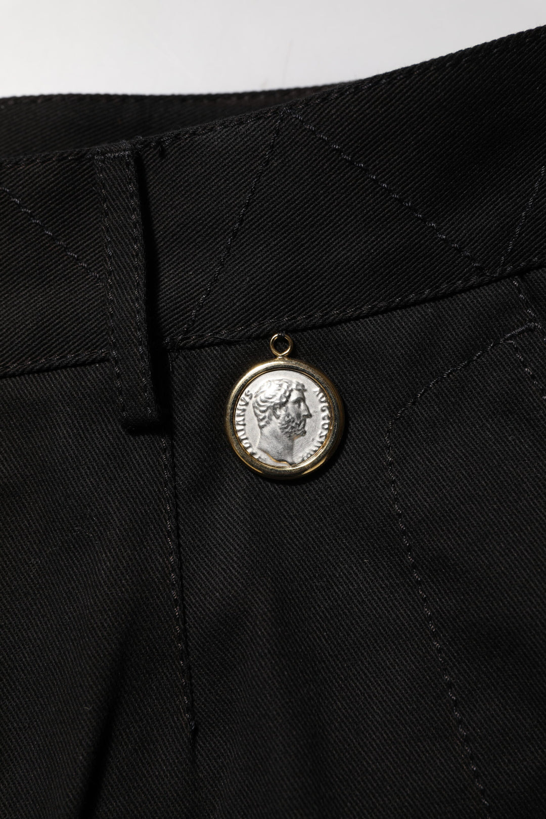 Black Cotton Knee Length Men Bermuda Shorts