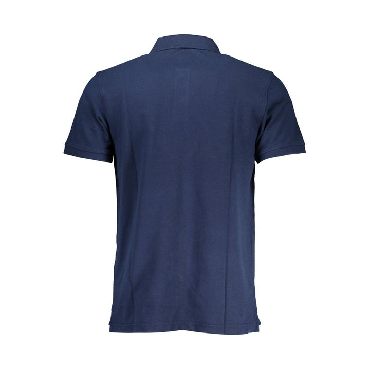 Blue Cotton Polo Shirt
