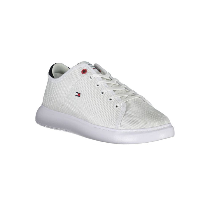White Polyester Sneaker
