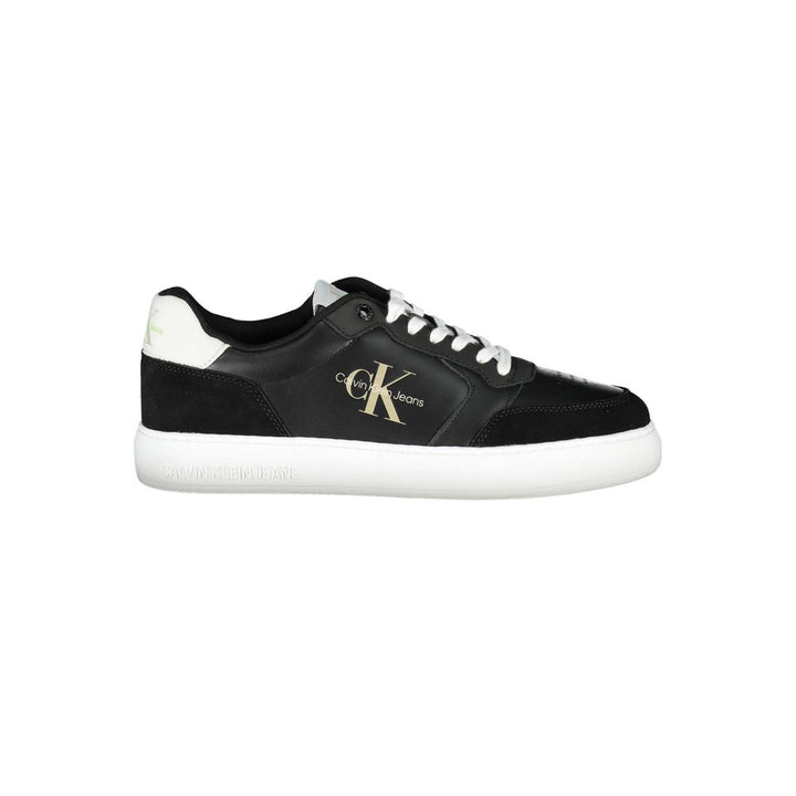Black Polyester Sneaker