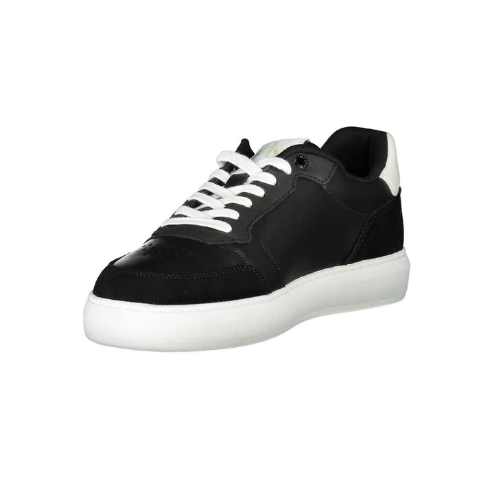 Black Polyester Sneaker