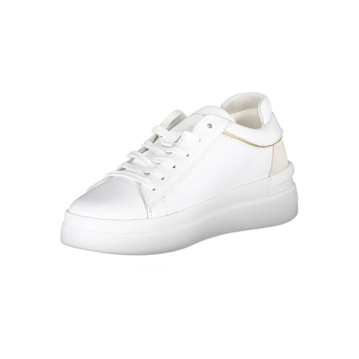 White Polyester Sneaker