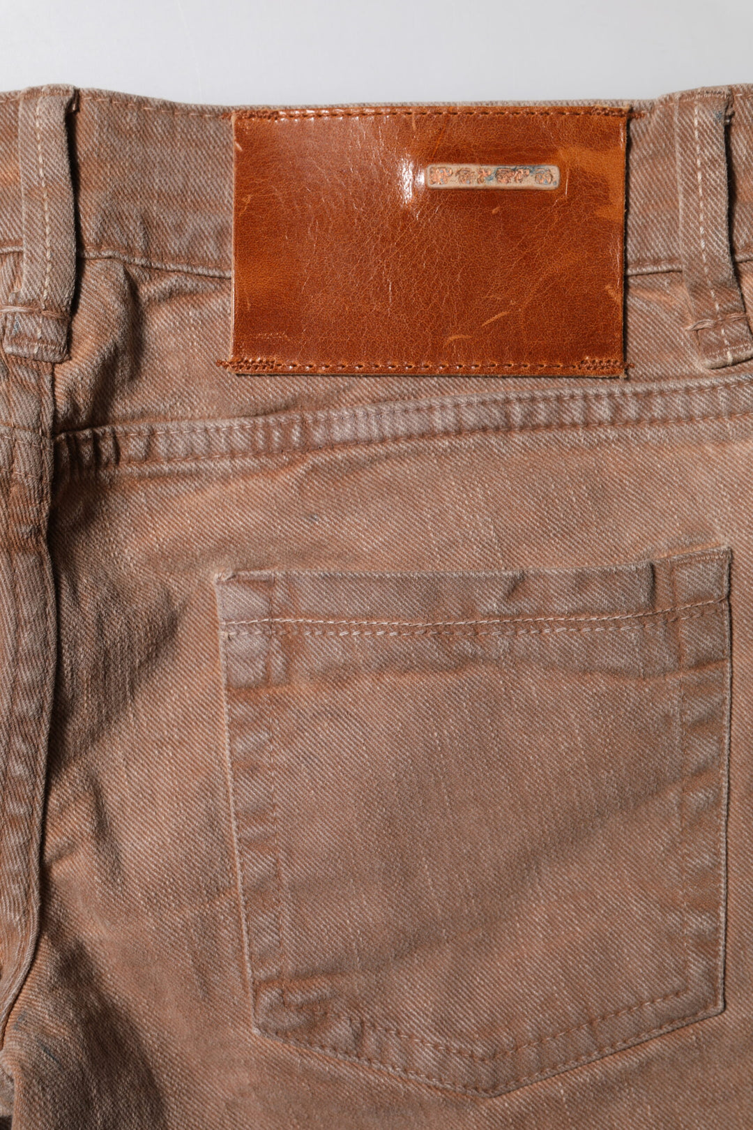 Brown Cotton Slim Fit Denim Low Waist Jeans