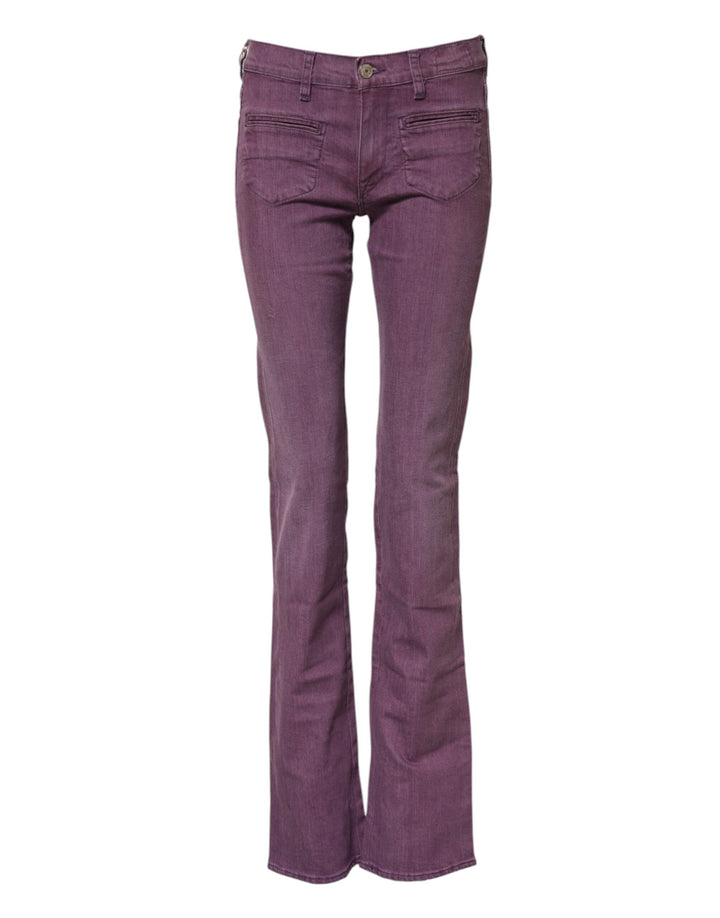 Brown High Waisted Flared Cut Pants