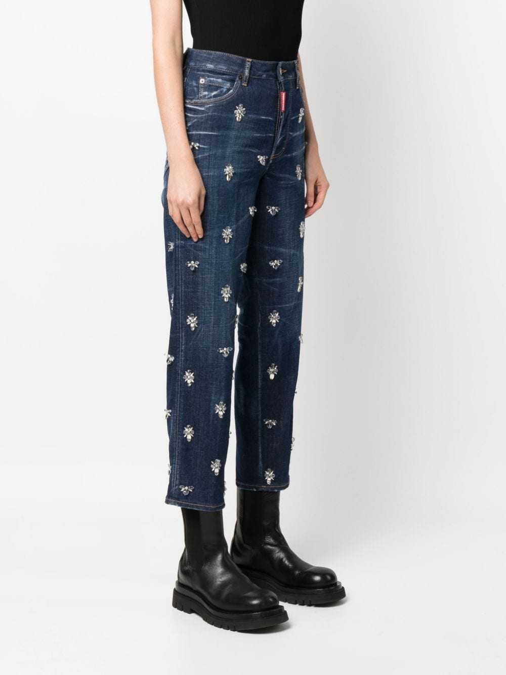 DSQUARED2 Crystal Flies high-rise jeans-3