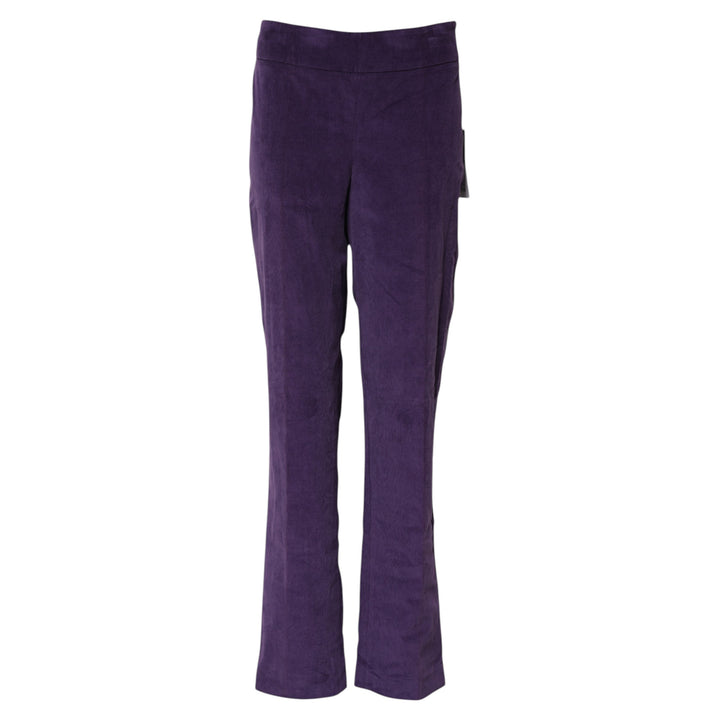 Purple High Waisted Flared Pants