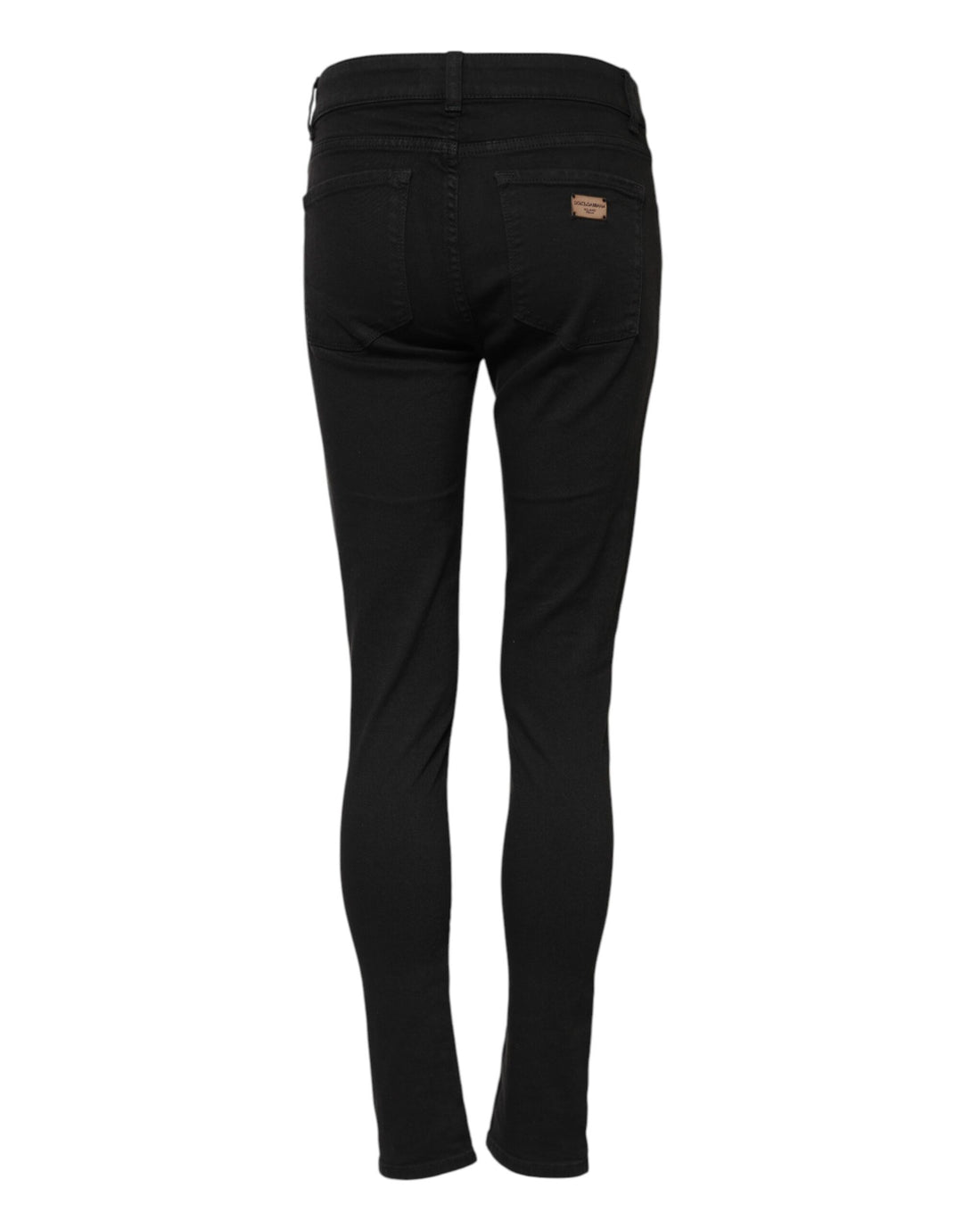 Black Cotton Stretch Slim Fit Denim Jeans