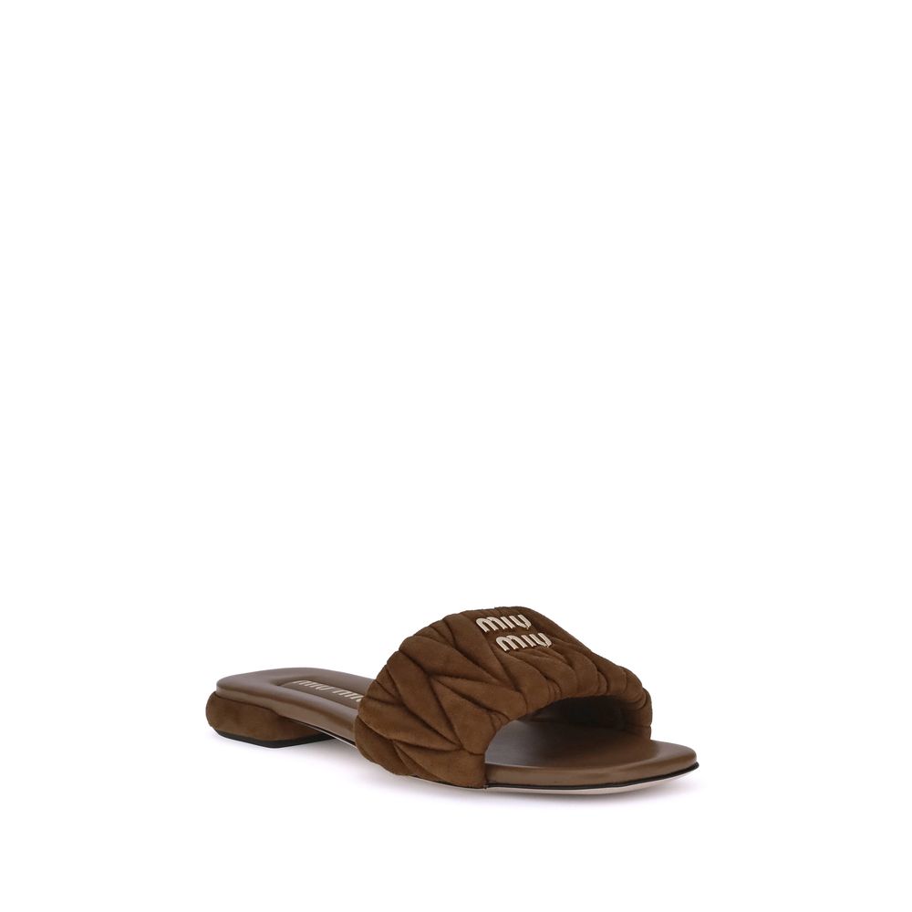 Matelassé nappa leather Sandals