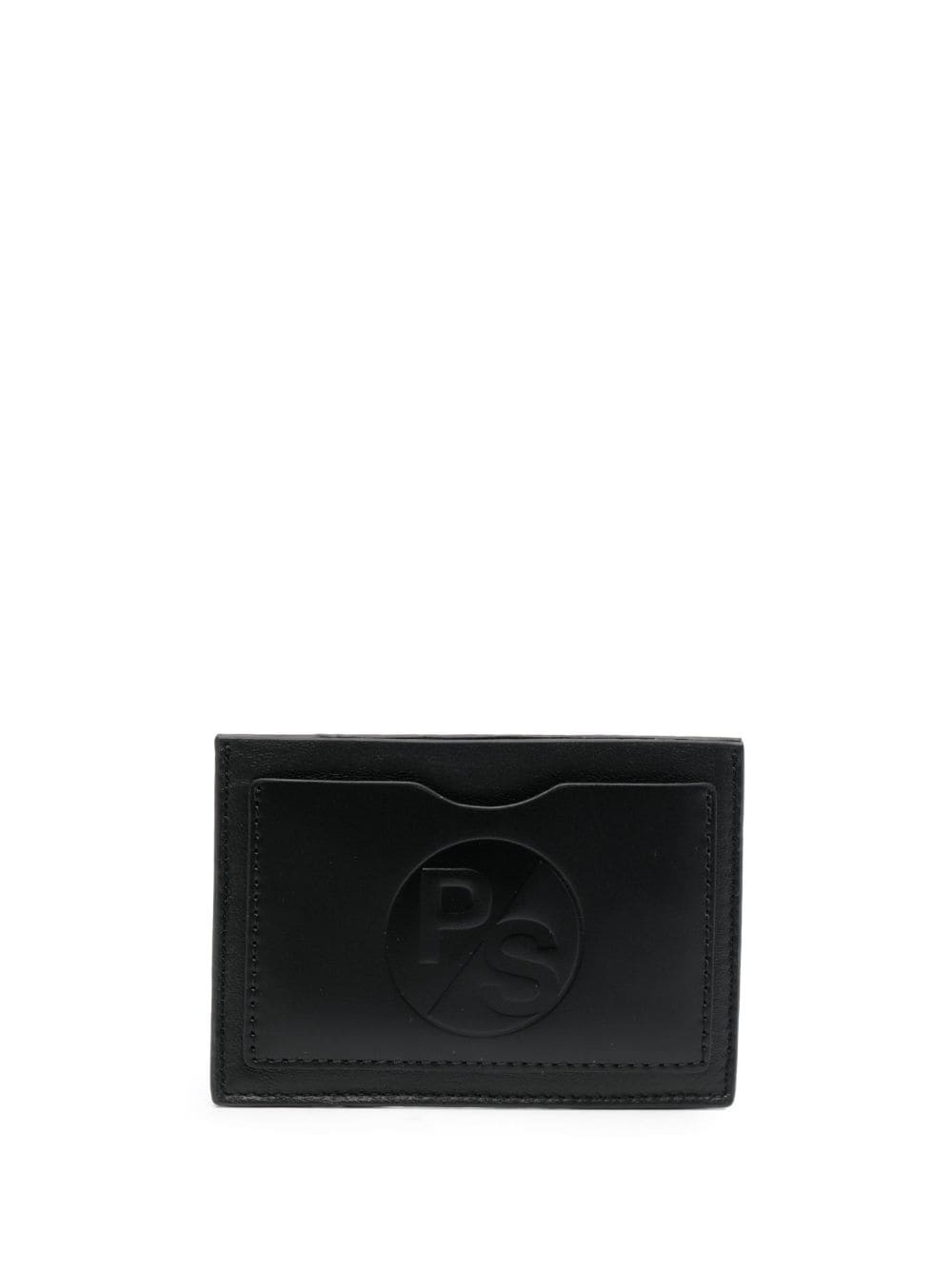 PAUL SMITH debossed-logo leather cardholder-0