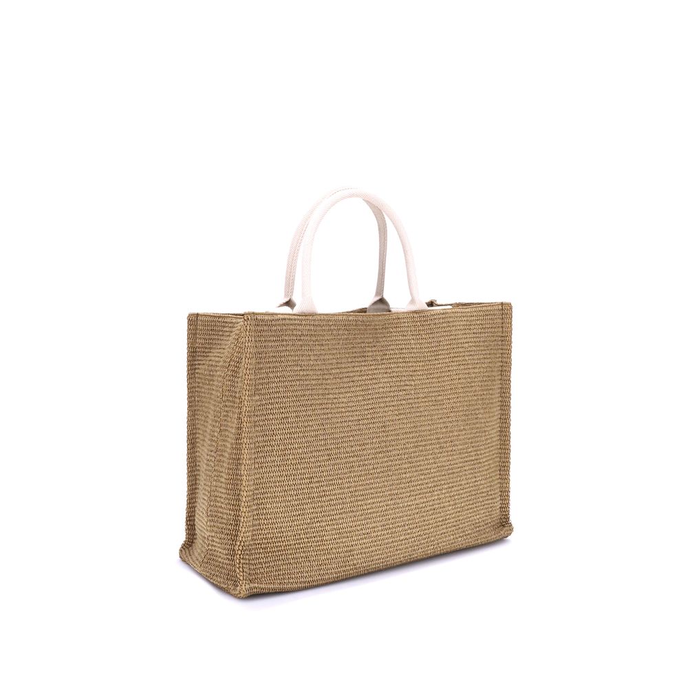Raffia-effect Tote Bag