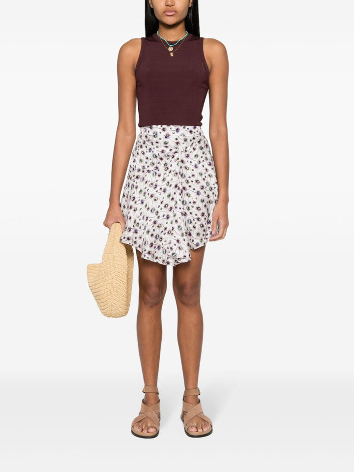 Selena asymmetric draped skirt-2