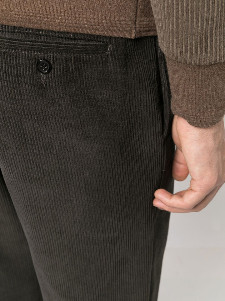 THOM BROWNE UNCONSTRUCTED STRAIGHT LEG SINGLE WELT POCKET TROUSER IN CORDUROY-12