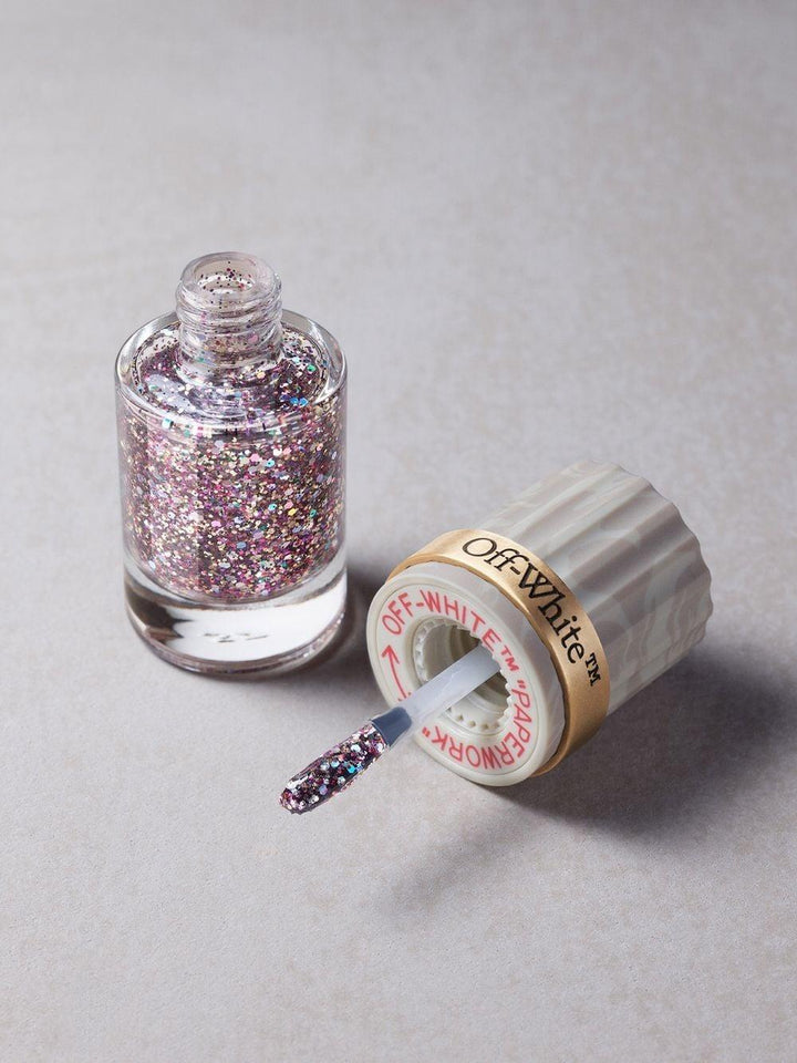 OFF-WHITE glitter nail polish-2