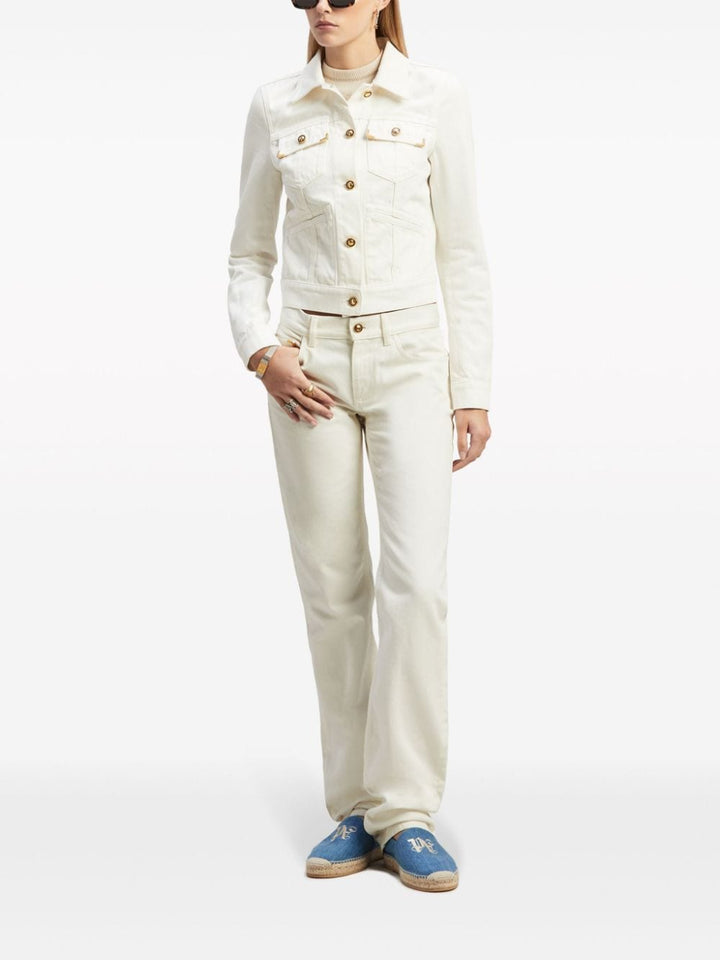 monogram straight-leg jeans-1