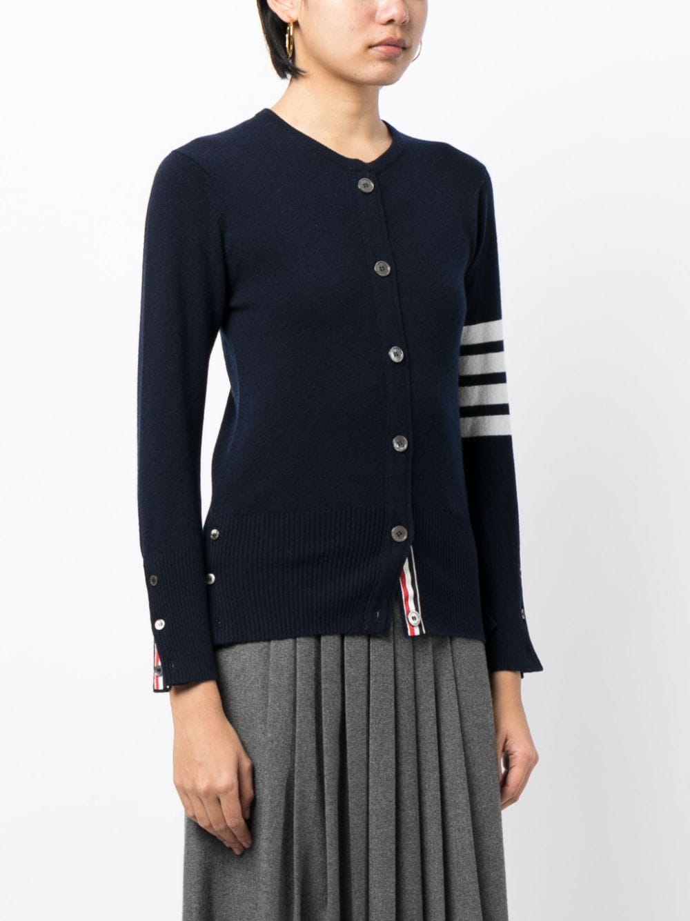 4-bar stripe cardigan-2