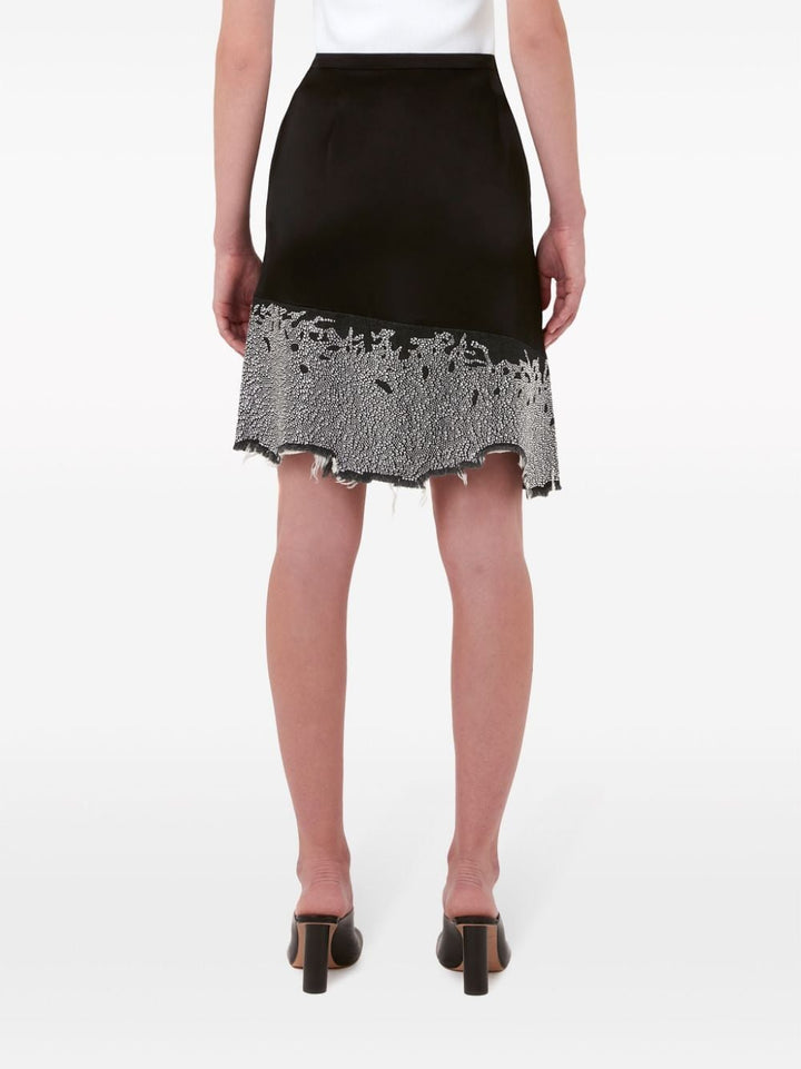 JWAnderson glitter-detail asymmetric skirt-3