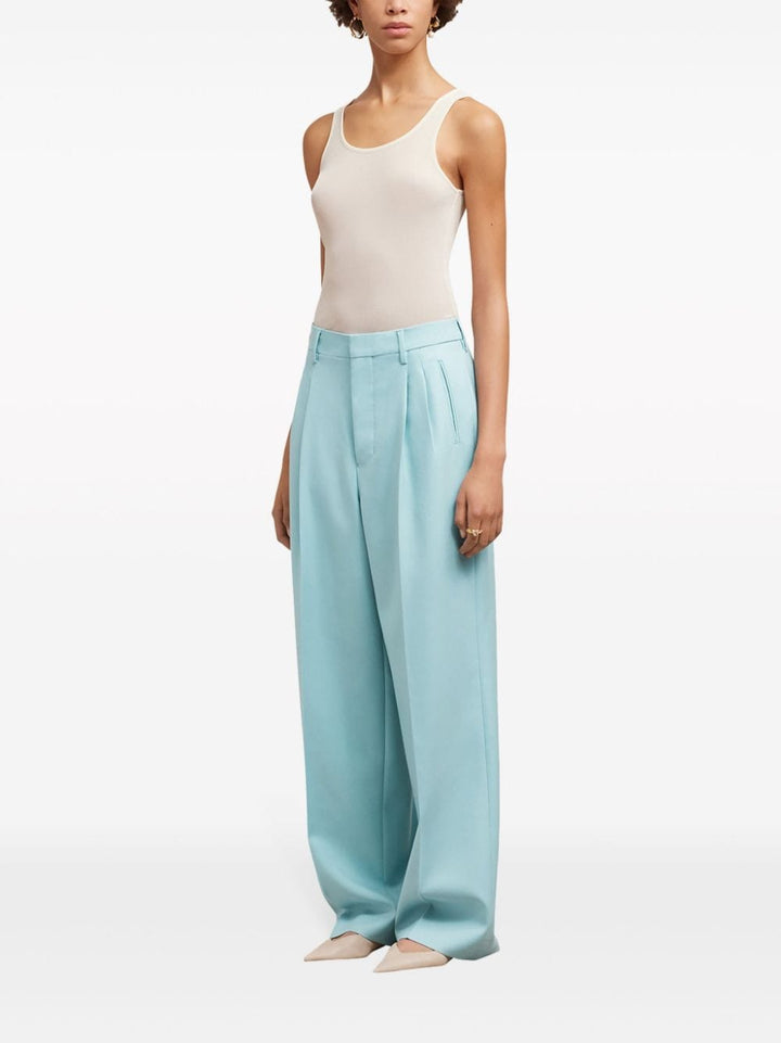 U-neck semi-sheer tank top-6