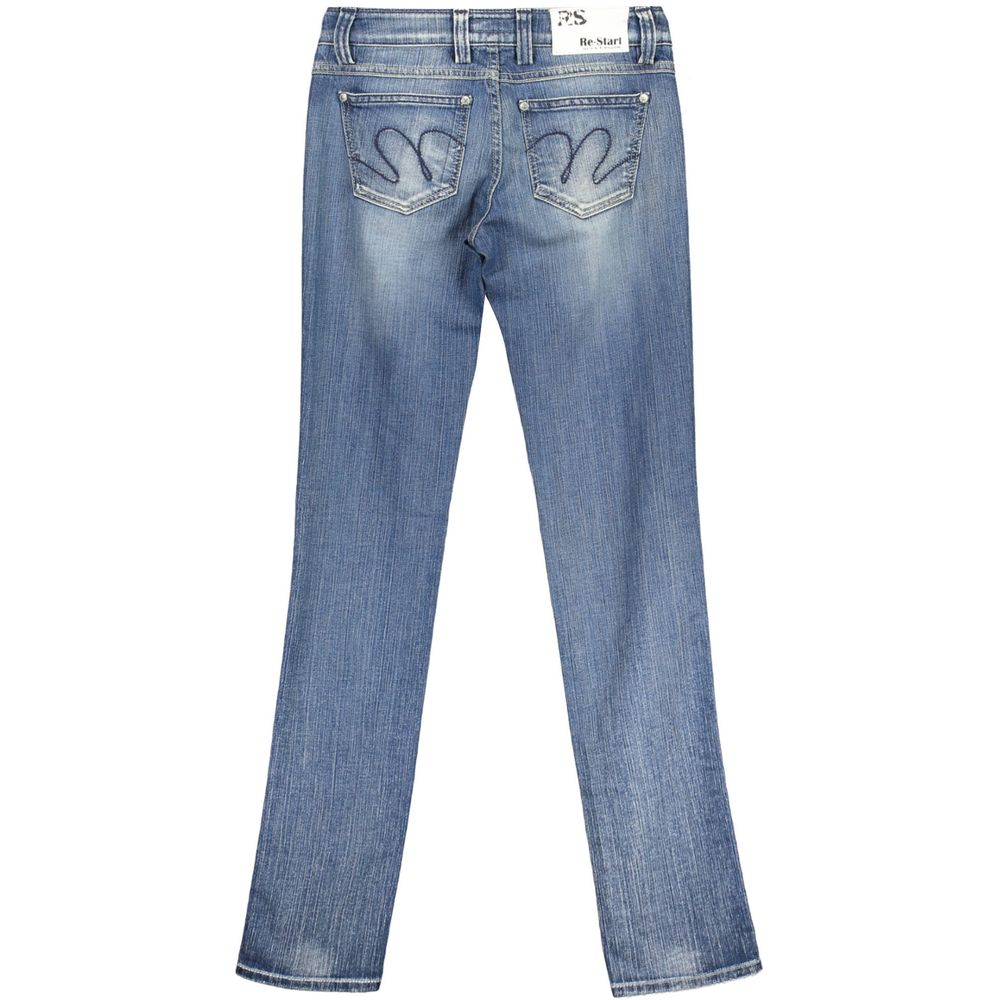 Blue Cotton Jeans & Pant