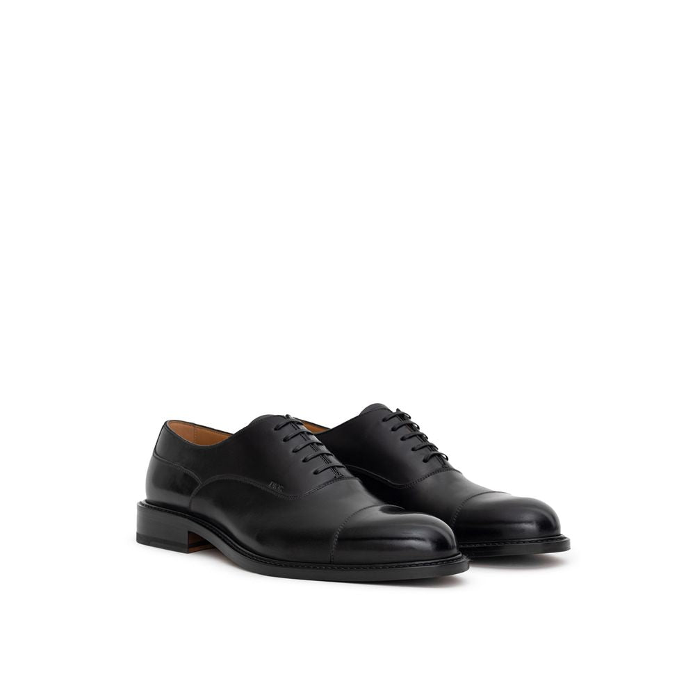 Black Leather Oxfords And Derby