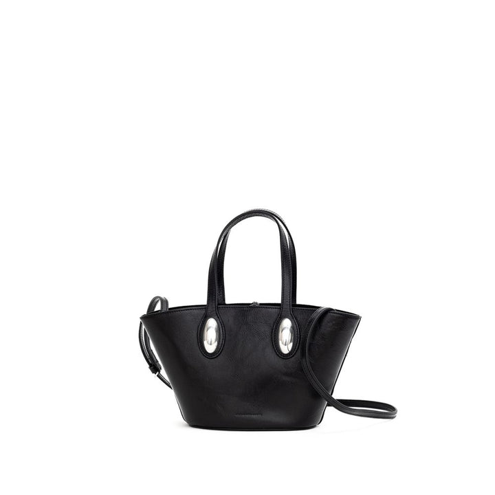 Black Leather Shoulder Bag
