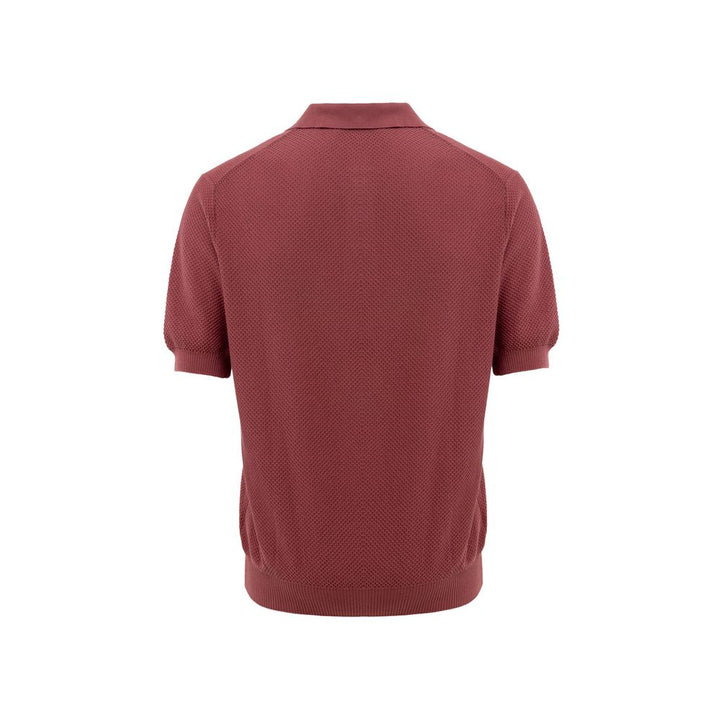 Red Cotton Polo Shirt
