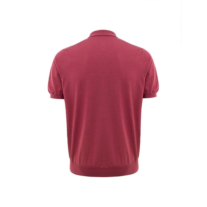 Red Cotton Polo Shirt