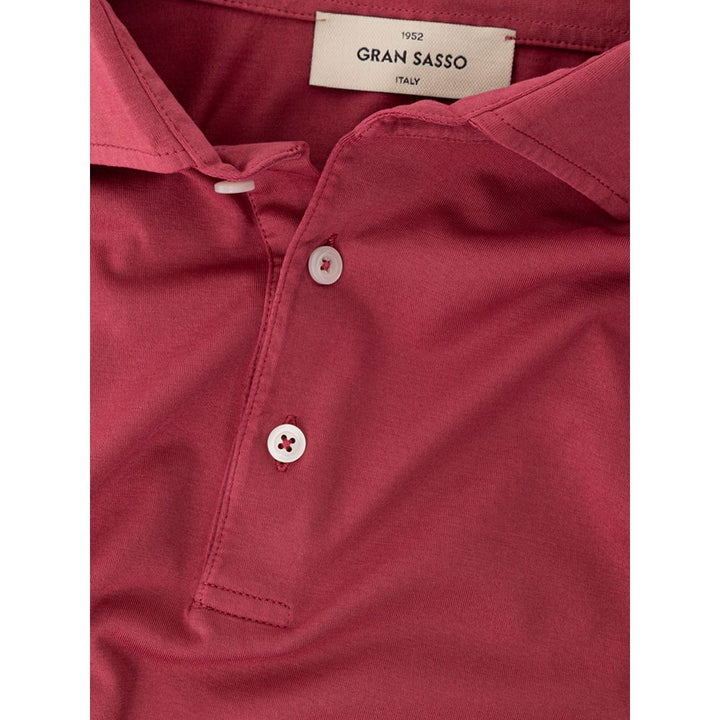 Red Cotton Polo Shirt
