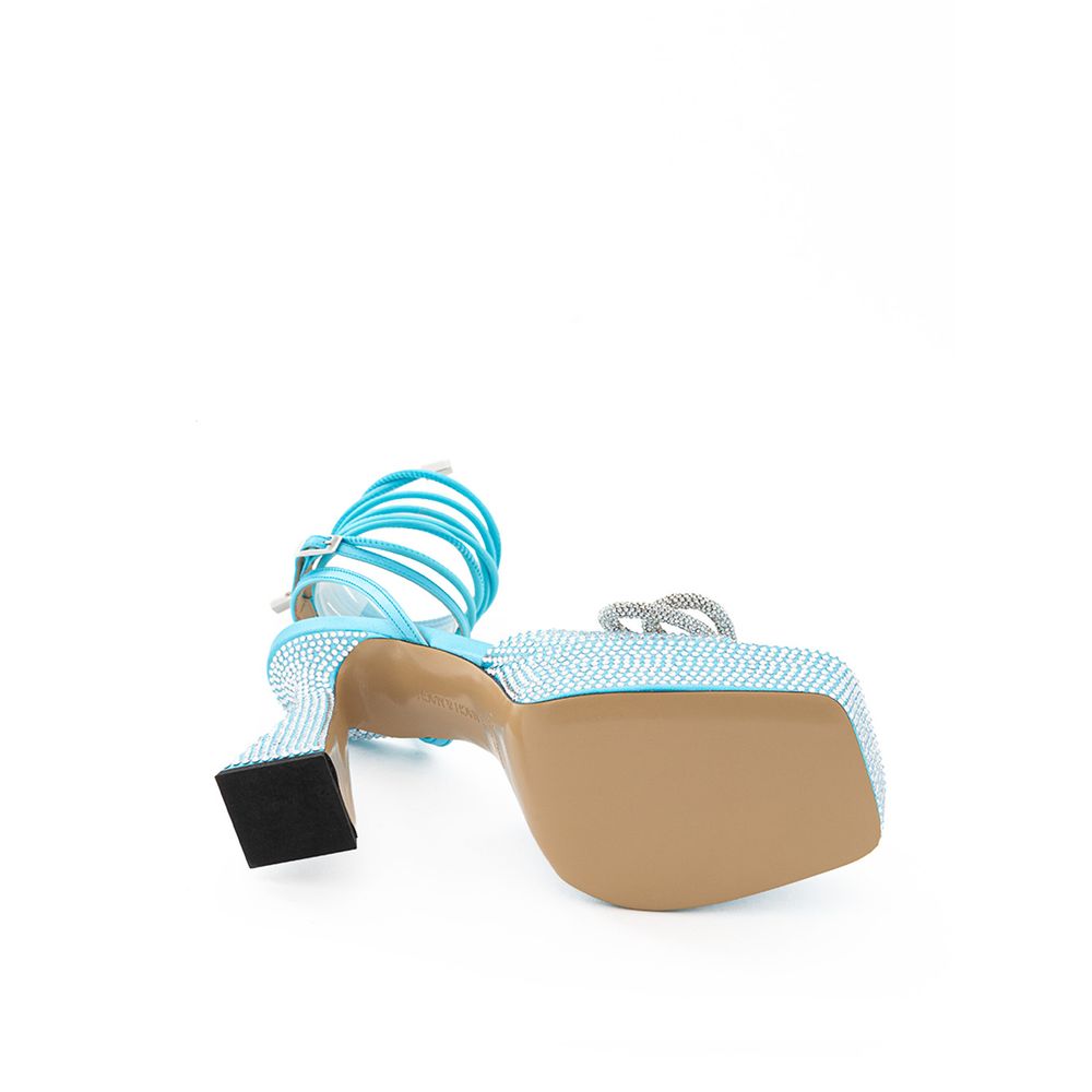 Blue Leather Platform