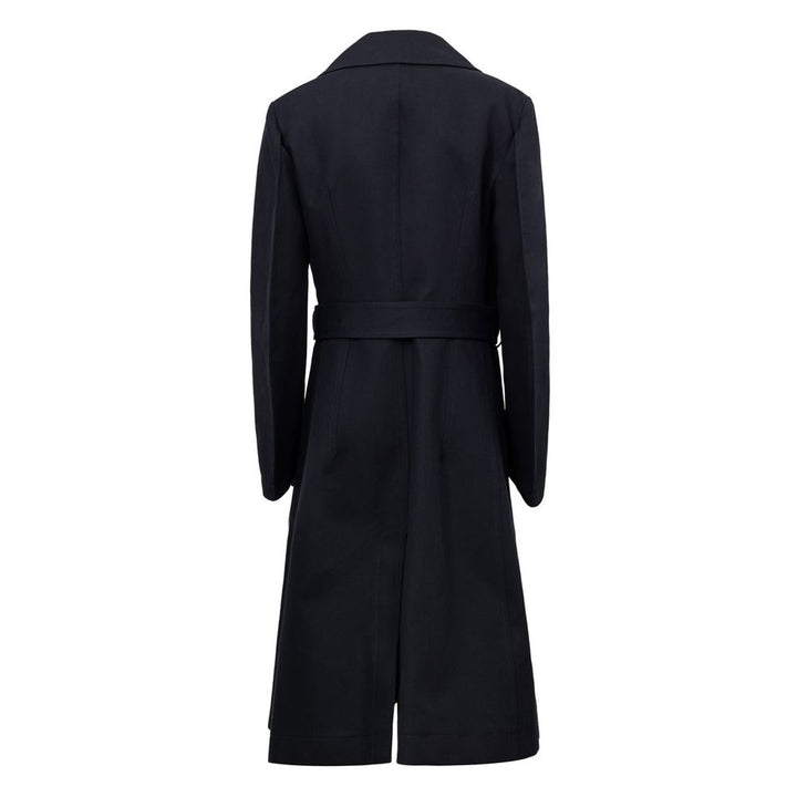 Blue Cotton Trench Coat