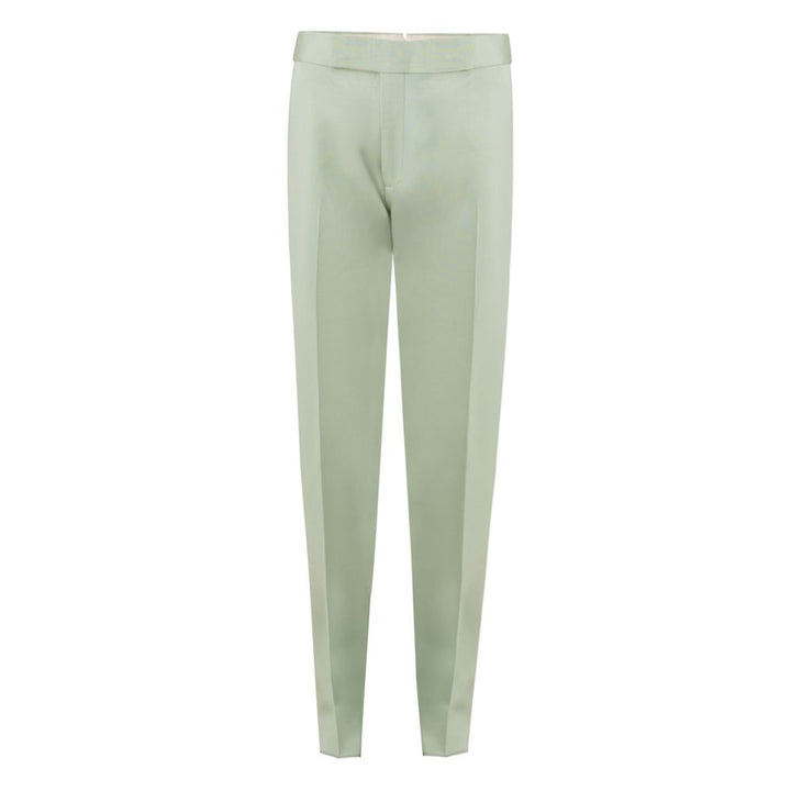 Green Viscose Chino Pant