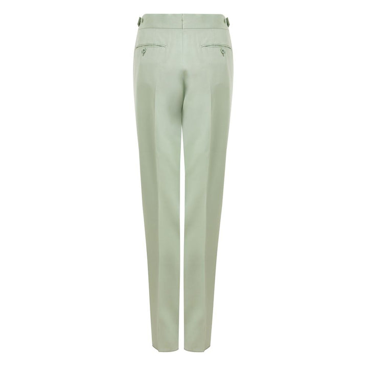 Green Viscose Chino Pant