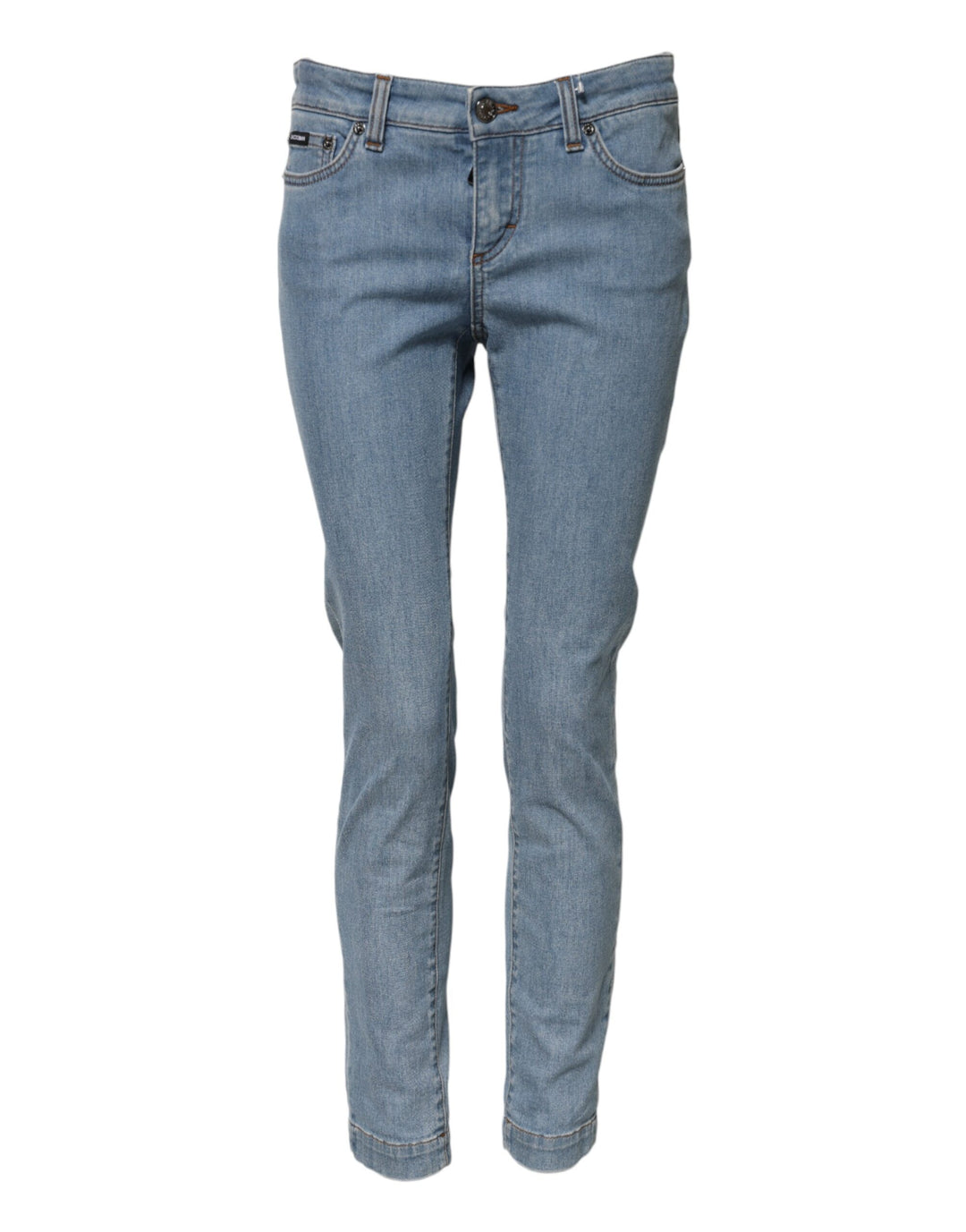 Blue Cotton PRETTY MidWaist Skinny Denim Jeans