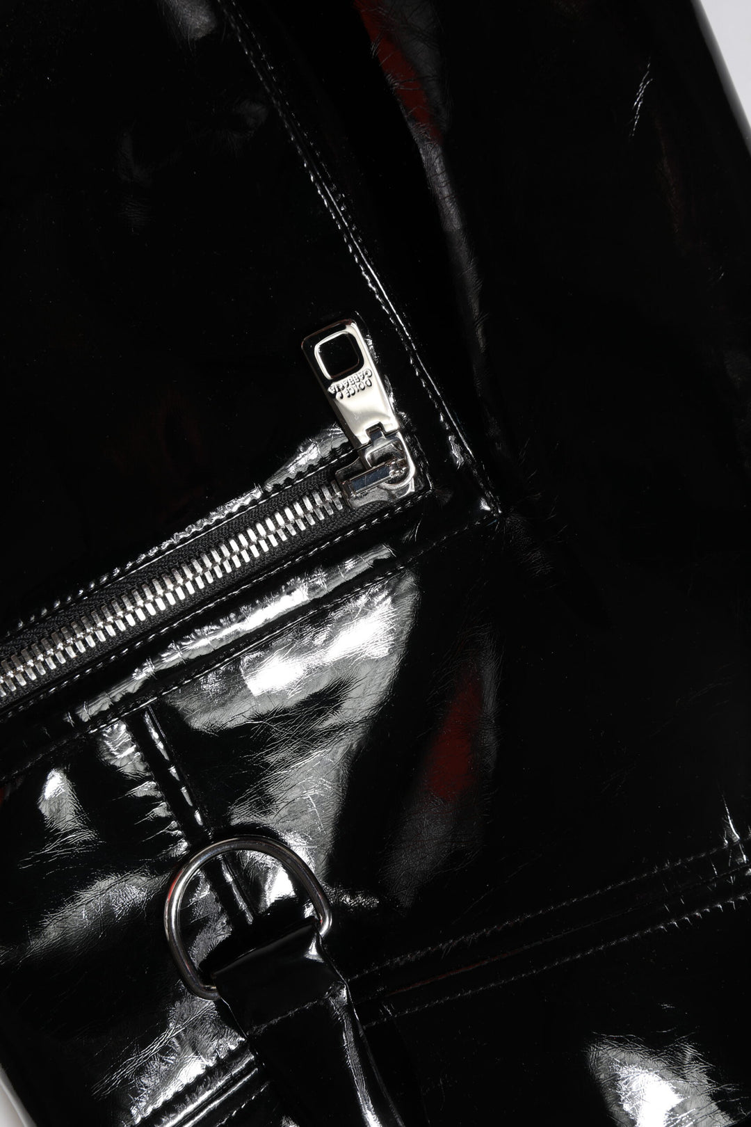 Black High Waist Cargo Bootcut Pants