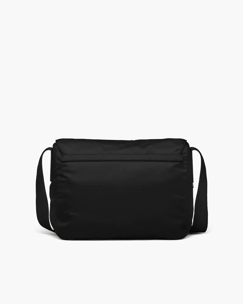 Re-Nylon triangle logo-plaque shoulder bag-3