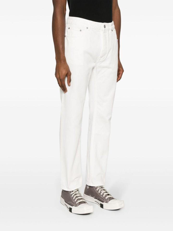 logo-embossed straight jeans-2