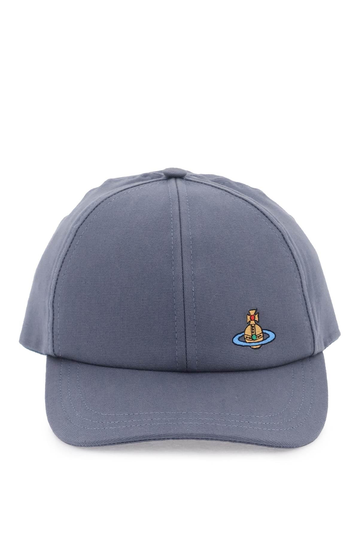 uni colour baseball cap with orb embroidery-0