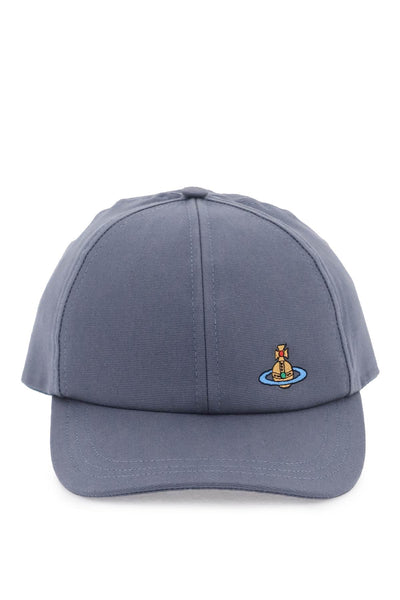 uni colour baseball cap with orb embroidery-0
