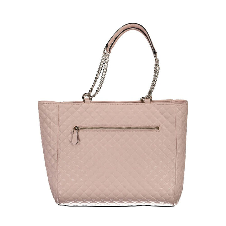 Pink Polyethylene Handbag