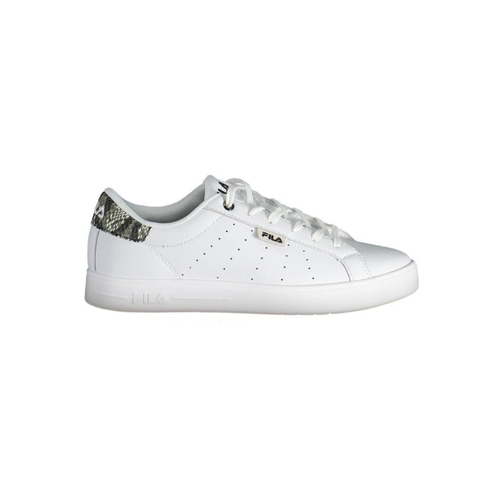 White Polyester Sneaker