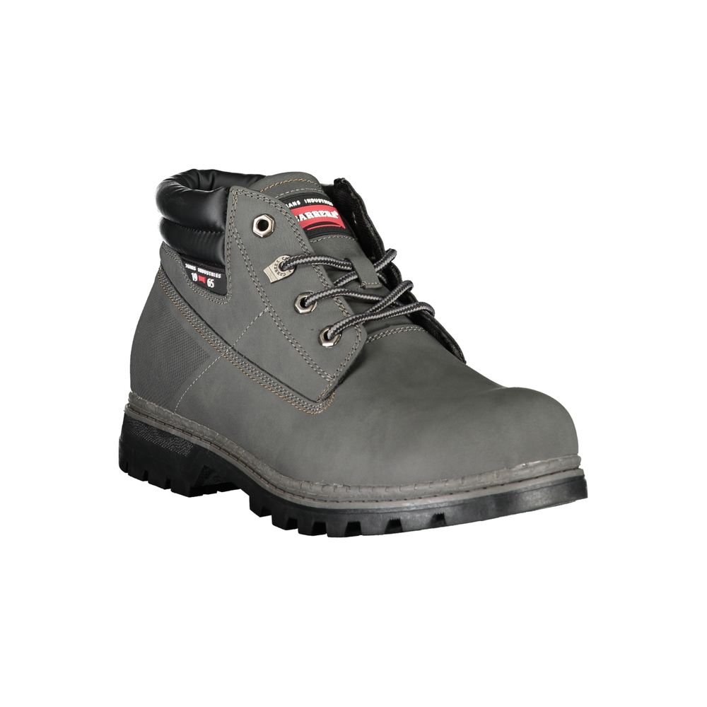 Gray Polyester Boot