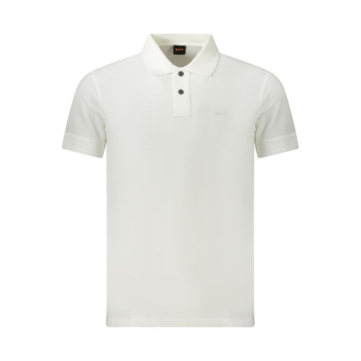 White Cotton Polo Shirt
