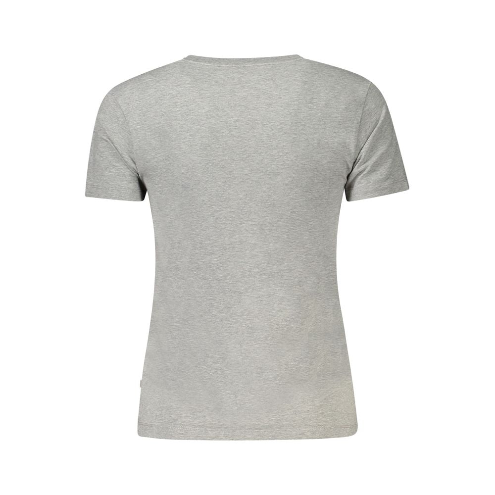 Gray Cotton Tops & T-Shirt