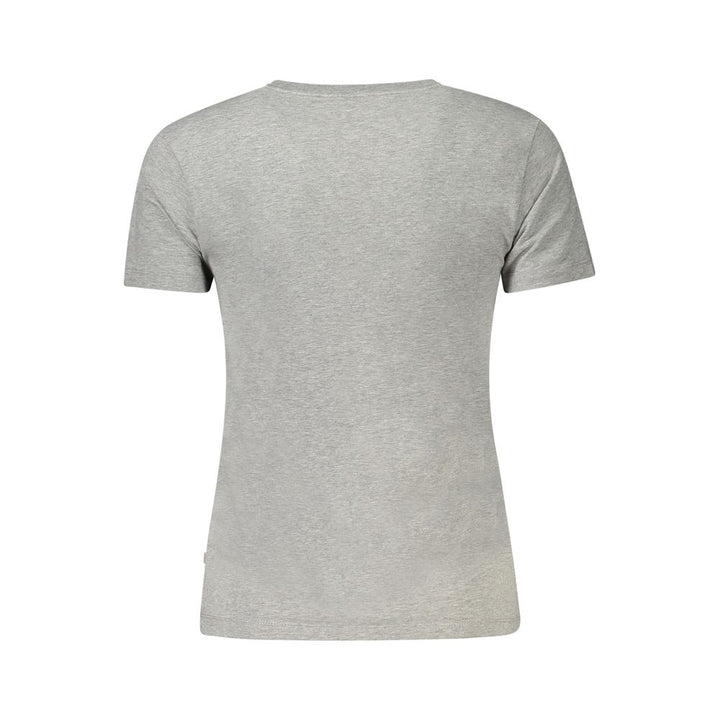 Gray Cotton Tops & T-Shirt