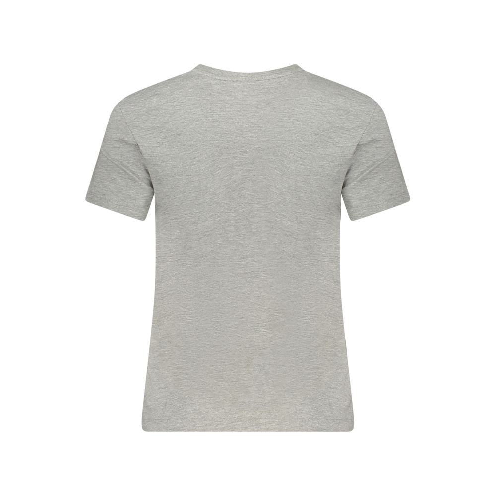 Gray Cotton Tops & T-Shirt