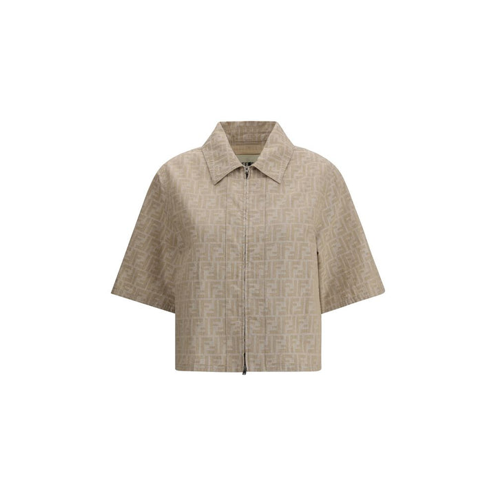 Chambray cropped Jacket