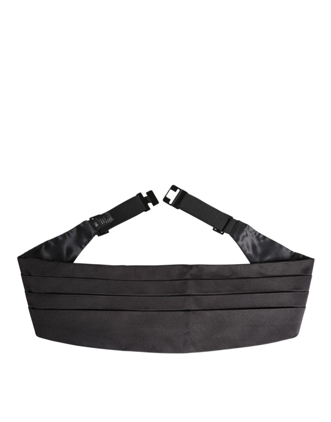 Black Men 100% Silk Belt Wide Waist Cummerbund