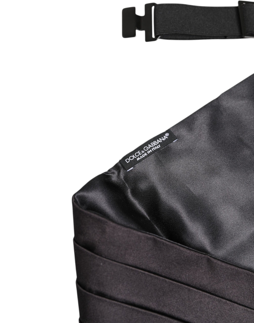 Black Men 100% Silk Belt Wide Waist Cummerbund