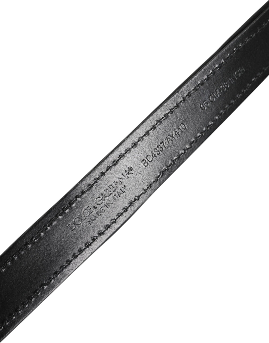 Black Sequin Embellished Metal Buckle Belt