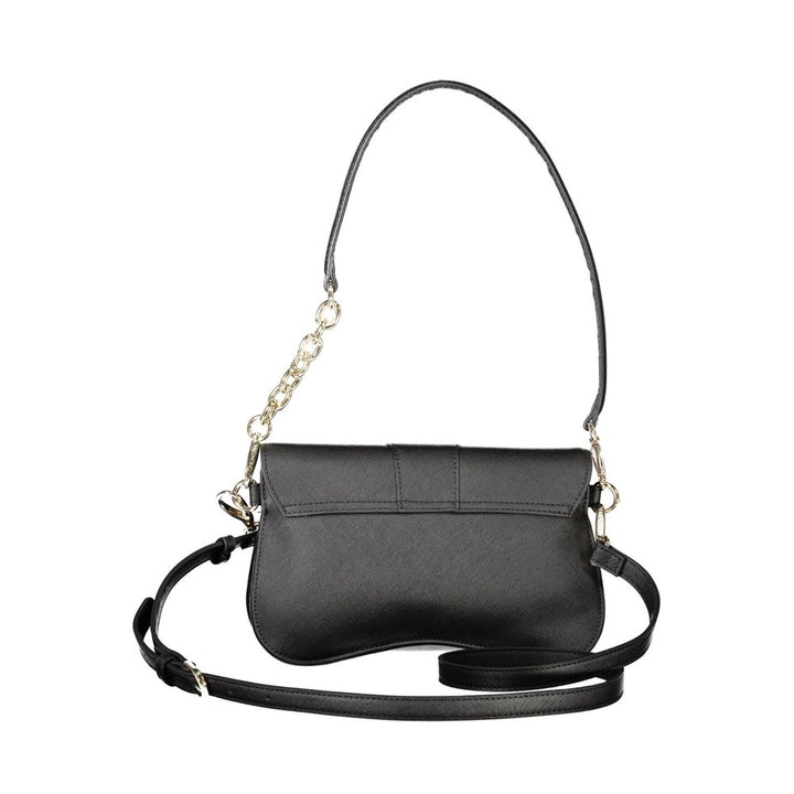 Black Polyethylene Women Handbag