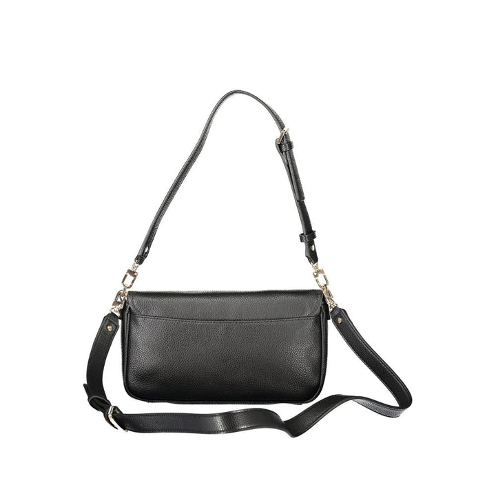 Black Polyethylene Women Handbag